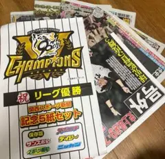 ★阪神タイガース★記念5紙セット記念版！関西限定版　阪神タイガース優勝