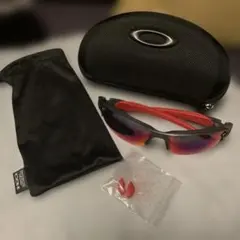 【美品】Oakley サングラス Flak 2.0 レッド ブラックのサムネイル