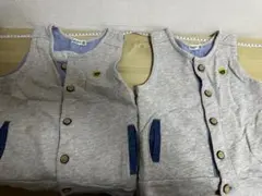 2枚セット　RAG MART グレー ボタン付きベスト