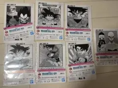 ドラゴンボール　一番くじ　40thクリアファイル　７枚セット　コマステッカー2種