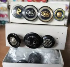 黒い装飾ボタンセット多数 #885