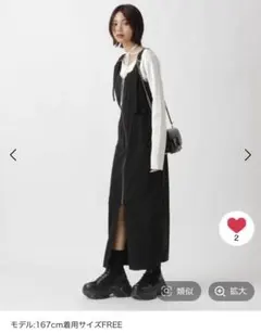 【美品/PAGEBOY】フロントZIPコーデュロイワンピース