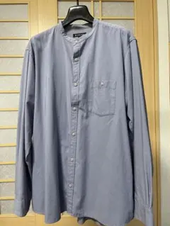 GLOBAL WORK ブルーグレー 長袖シャツ L