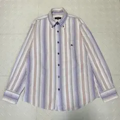 バーバリー ブラックレーベル ストライプシャツ