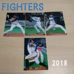 プロ野球チップスカード2018　北海道日本ハムファイターズ(4枚セット)