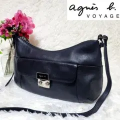 極美品❤️アニエスベー ボヤージュ ショルダーバッグ レザー 斜め掛け