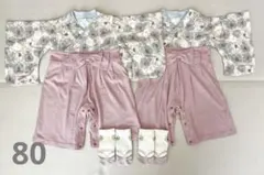 袴ロンパース 靴下 セット 双子 女の子 80 まとめ売り ひなまつり 初節句