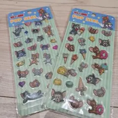 トムとジェリー ポップシール 2枚セットのサムネイル