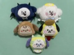 BT21 ファミマ ぬいぐるみバッジ チミー CHIMMY 5点セット
