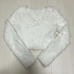 SHEIN クロップド丈シャギーニット