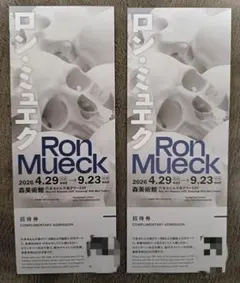 론 머크 전시 초대권 2장 세트 모리 미술관