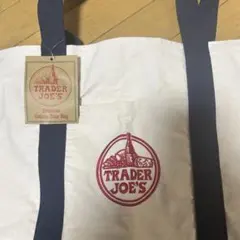TRADER JOE'S(トレーダージョーズ) キャンバストートバッグ　ネイビー