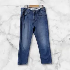 デニム パンツ Mサイズ インディゴブルー ボトムス GU カジュアル シンプルのサムネイル
