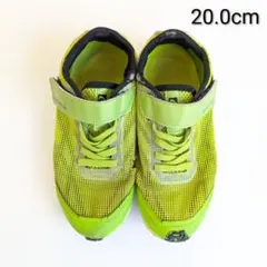 ムーンスター スーパースター 黄緑色 メッシュ スニーカー 20㎝