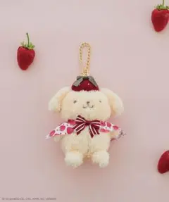 Maison de FLEUR いちご新聞 ポムポムプリン ぬいぐるみチャーム