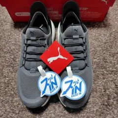 プーマ　SOFTRIDEフレックスレースEASE INワイド 27.5cmグレー