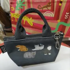 カルディ猫の日ミニポーチ