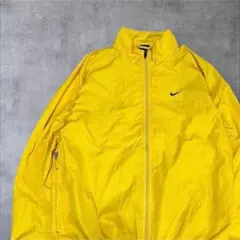 00s ナイキ Nike ナイロンジャケット イエロー ワンポイントロゴ