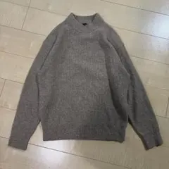 UNIQLO ナチュラル ニット スフレヤーンモックネックセーター　ユニクロ