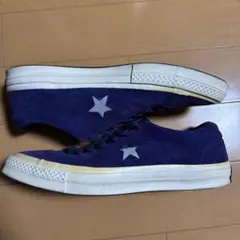 コンバース ワンスターHI スエード 紺黄 7 1/2(26) - メルカリ