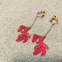 金魚型デザインイヤリング