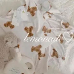 レア♡ベア柄上下セット♡ベージュ