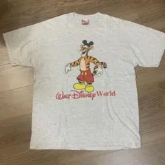 USA製　90's DISNEY グレー　tシャツ ティガー　ミッキー XL