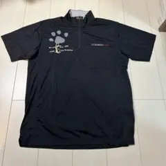 CORAGGIO ハーフジップゴルフTシャツ黒
