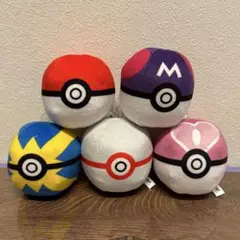 Pokémon ぬいぐるみ モンスターボールコレクション ポケモン　全5種セット