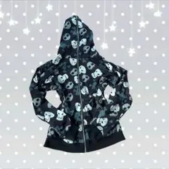 スカルグラフィック ホワイトパーカー - メルカリ
