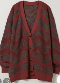 未使用 JEANASIS ランダムキカラメジャガードVカーディガン