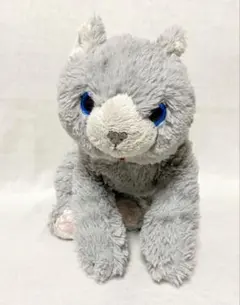 サンレモン　ひざねこ　グレー　ぬいぐるみのサムネイル