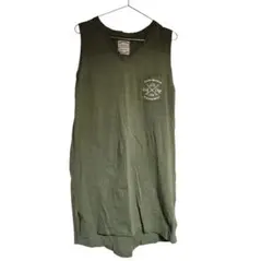 デニフィッツ オリーブグリーン ノースリーブチュニック　SP1-95