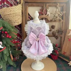 No.2047犬服　猫服　ハンドメイド　ワンピース　わんちゃん