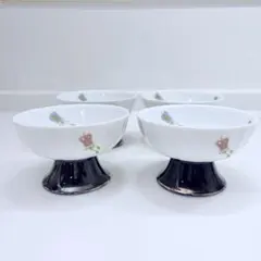 林九郎窯 波佐見焼 染付 高台小鉢 小付 菓子鉢 和食器 伝統工芸