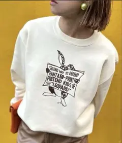 United Athle Rabbit モチーフロゴスウェット