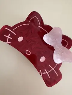 ハローキティ ヘアクリップ 赤♡