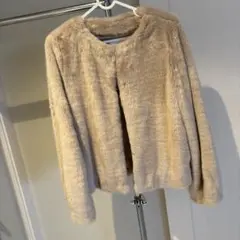 UNITED ARROWS ベージュ ファーコート サイズ36