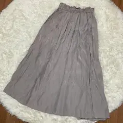 MAJESTIC LEGON グレープリーツロングスカート　199