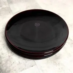 漆器 溜塗 梅蒔絵 銘々皿 5客セット 和食器 菓子皿 小皿 銘々皿揃 漆器皿