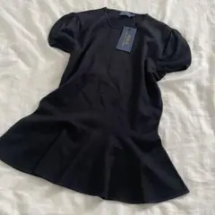 新品タグ付き♡ラルフローレン♡半袖　パフスリーブ　ペプラム　絹