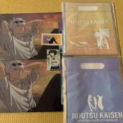 呪術廻戦　くじ　五条悟　家入硝子　クリアバッグ　クリアファイル　ステッカー
