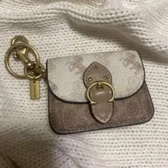 新品 COACH ミニ ビート バッグ チャーム ホース アンド キャリッジ