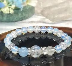 エンジェル♥️ミルキーオルゴナイト玉 デザインブレスレット