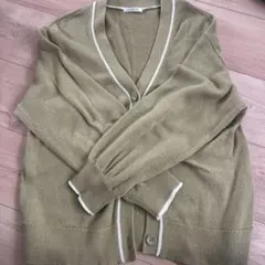 GLACIER オリーブグリーン カーディガン M