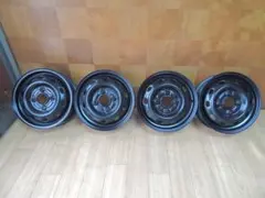 C431 12×4.00B スチールホイール(ブラック) 4本 スバル 塗装のサムネイル