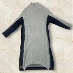 SCOT CLUBスコットクラブ　デニムドッキングニットワンピース　サイズフリー