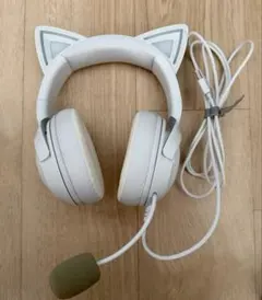 Razer Kraken Kitty V2 White 猫耳 ゲーミングヘッドのサムネイル