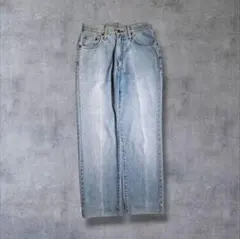 SOMETHING 日本製 ストレートデニム ヴィンテージ加工 Y2K
