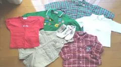 ミキハウス　まとめ売り　ポロシャツ　オーバーオール　Tシャツ　靴下　80/90